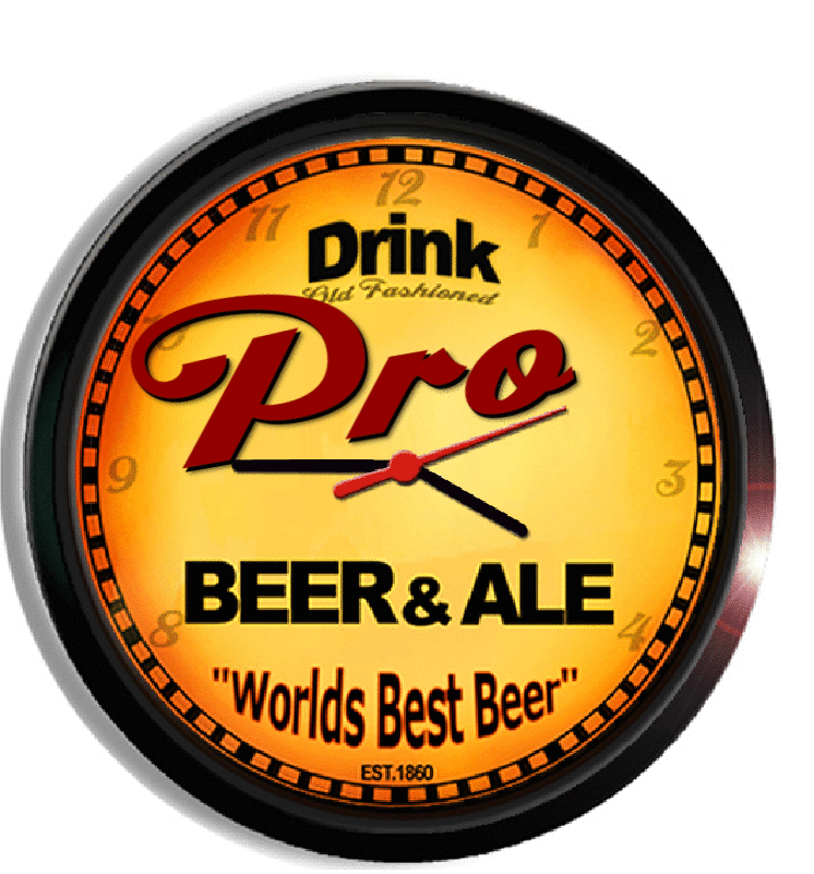 Personalized pro beer clock
