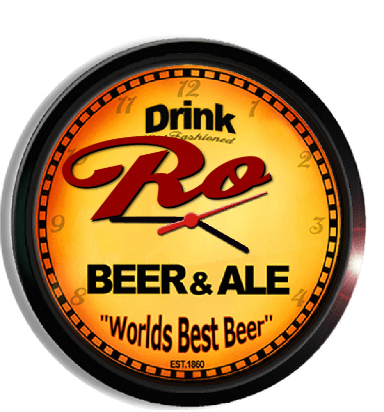 Personalized ro beer clock