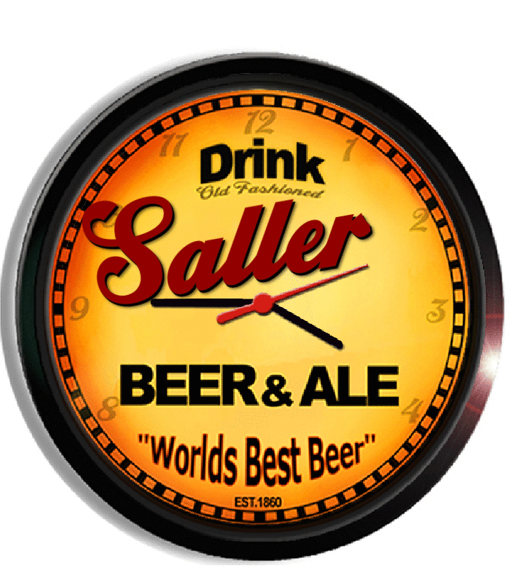 Personalized saller beer clock