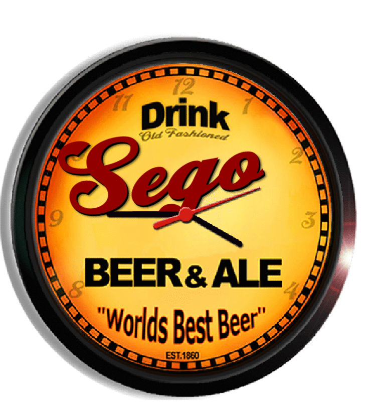 Personalized sego beer clock