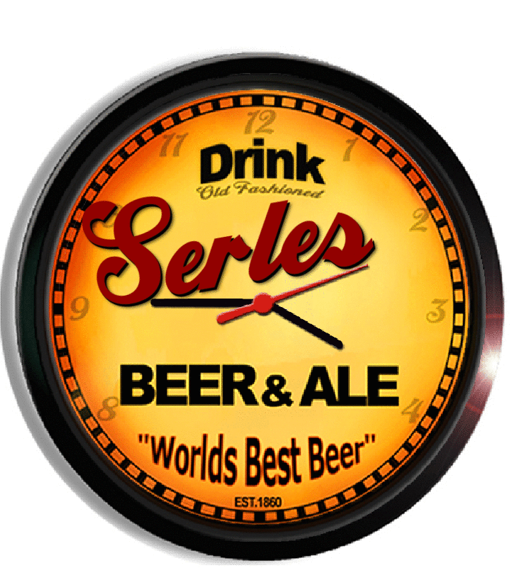 Personalized serles beer clock