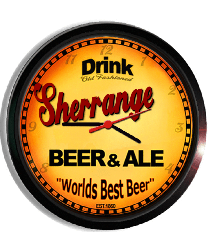 Personalized sherrange beer clock
