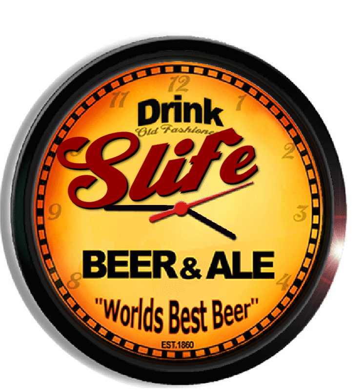 Personalized slife beer clock
