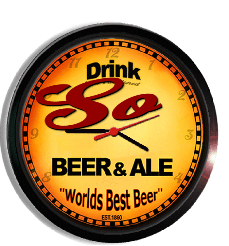 Personalized so beer clock