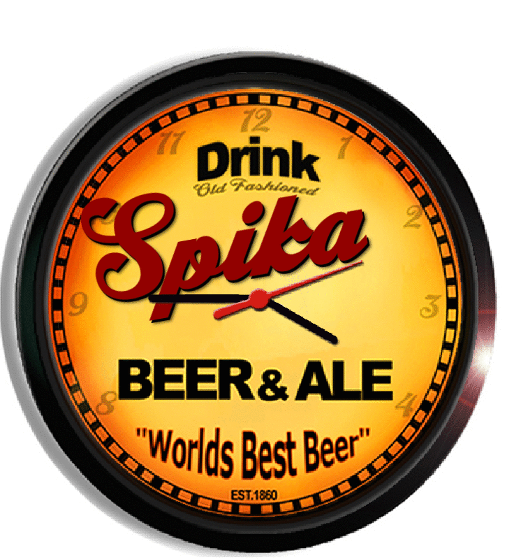 Personalized spika beer clock