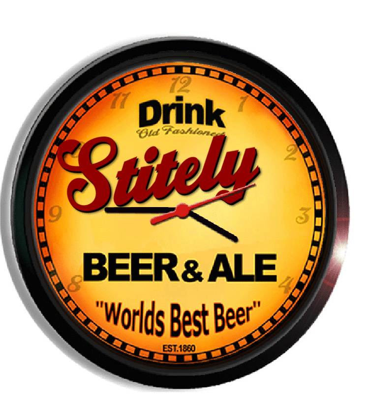 Personalized stitely beer clock