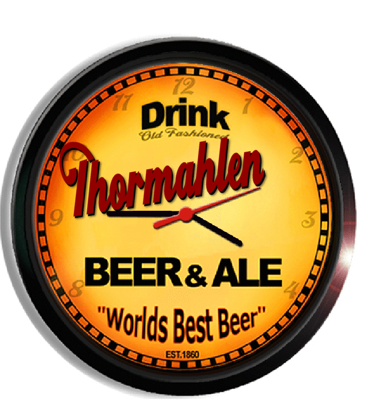 Personalized thormahlen beer clock