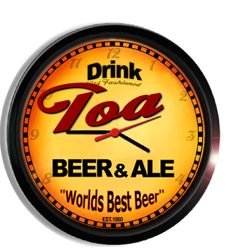 Personalized toa beer clock