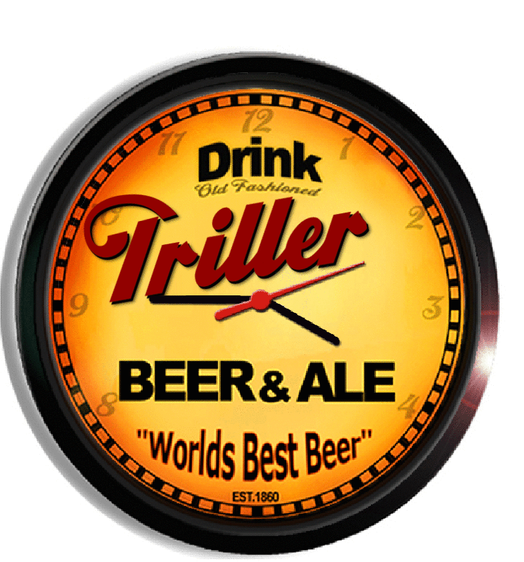 Personalized triller beer clock