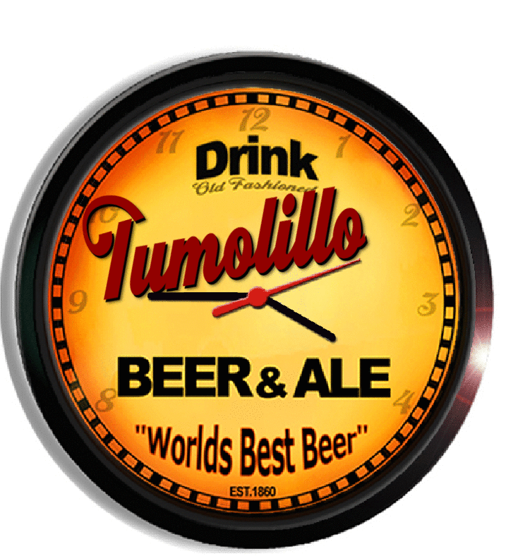 Personalized tumolillo beer clock