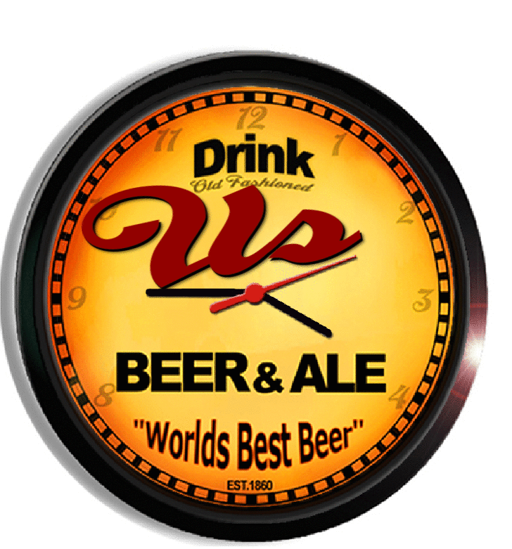Personalized us beer clock