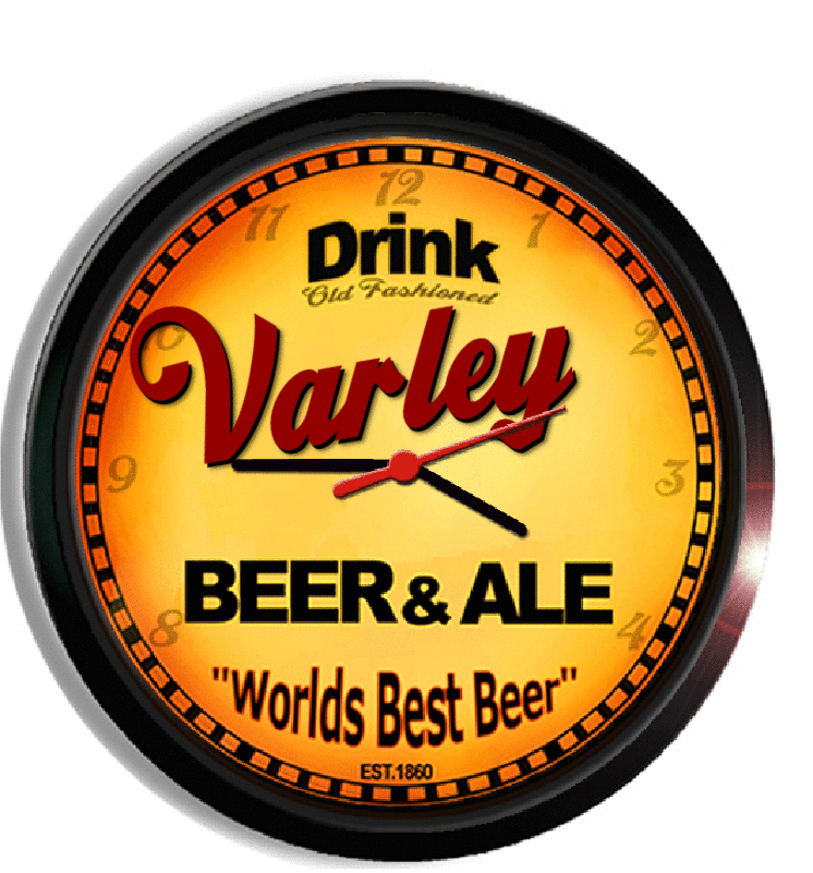 Personalized varley beer clock