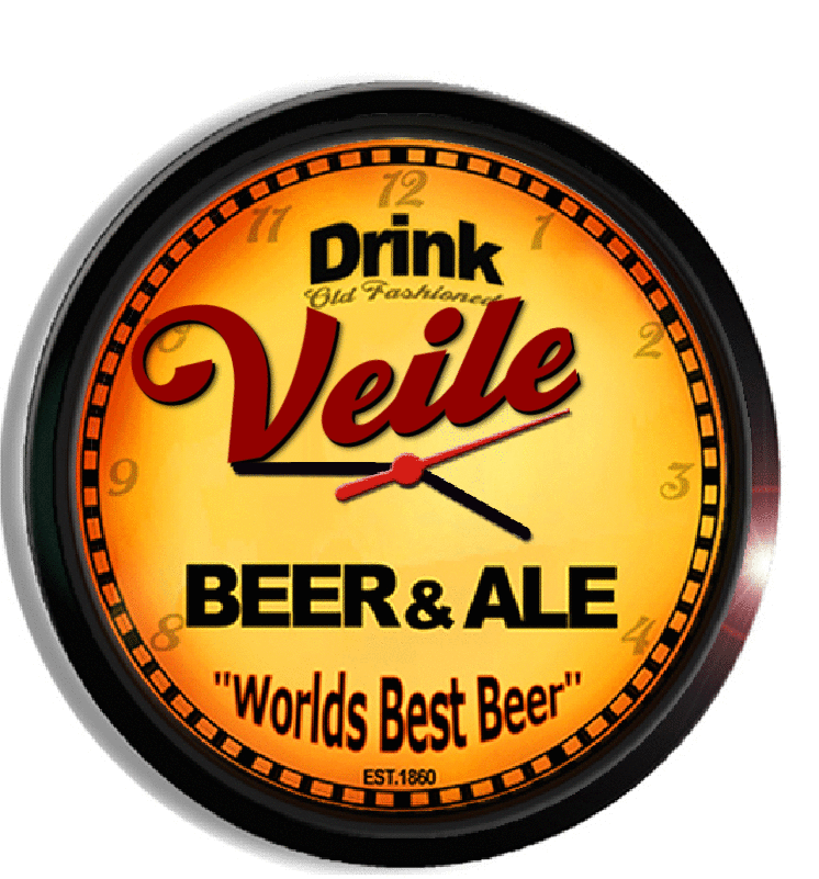 Personalized veile beer clock