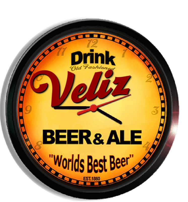 Personalized veliz beer clock