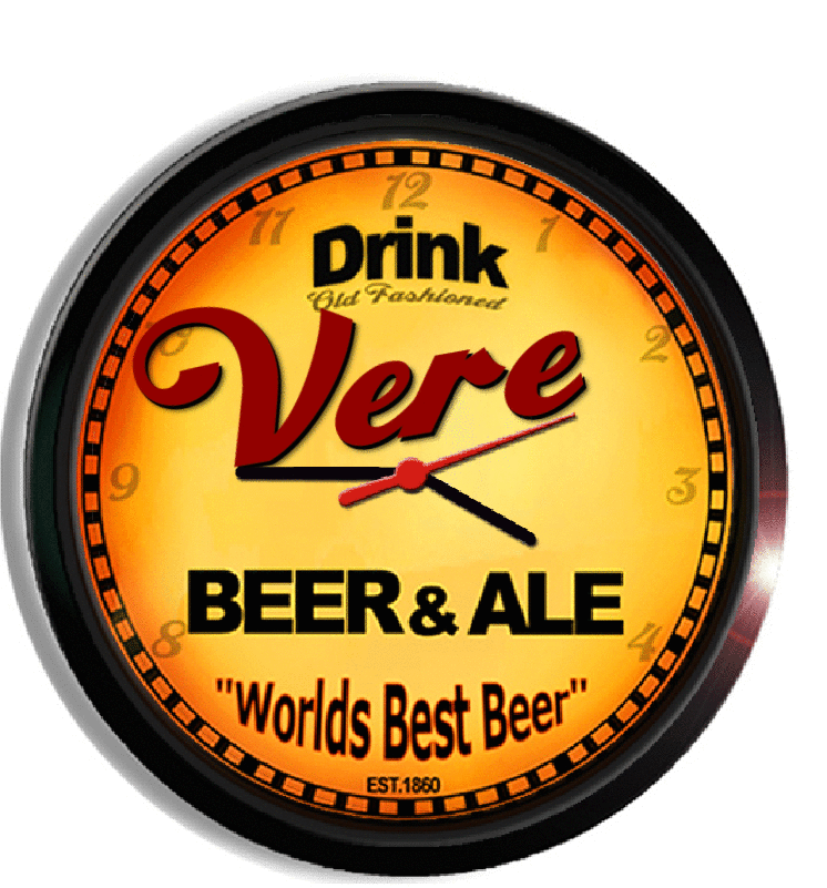 Personalized vere beer clock