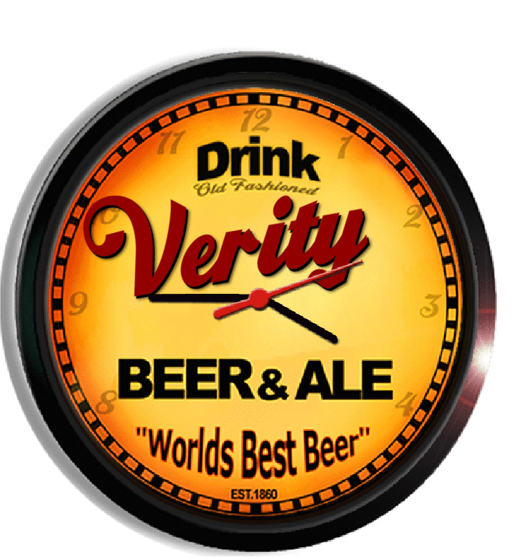 Personalized verity beer clock