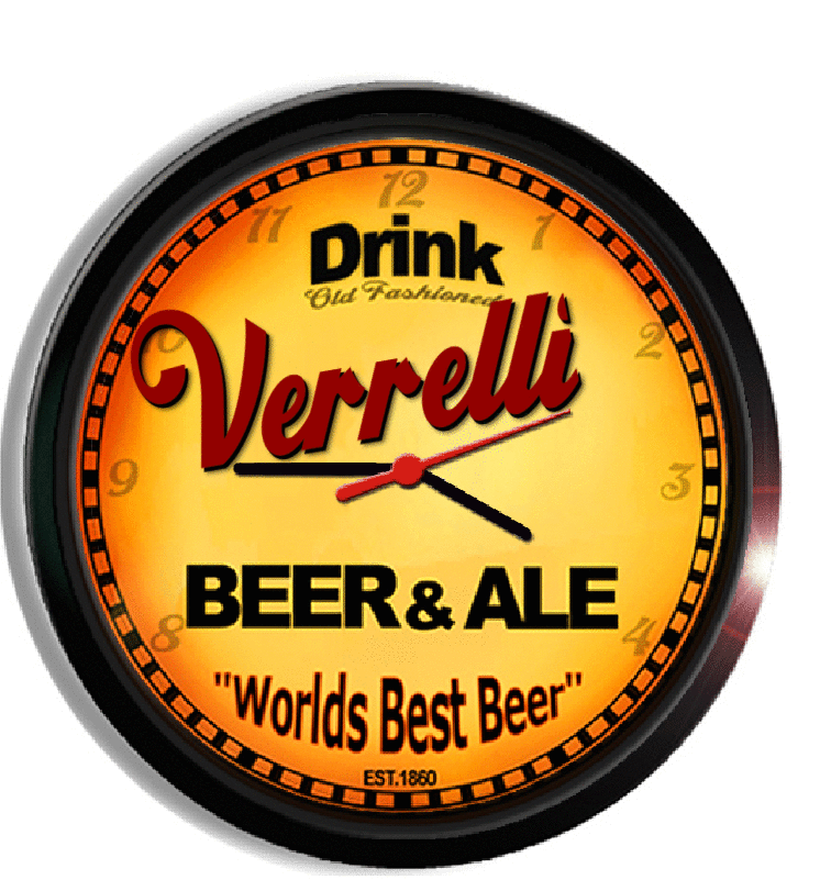 Personalized verrelli beer clock