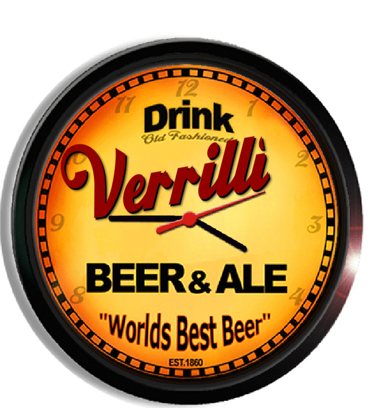 Personalized verrilli beer clock