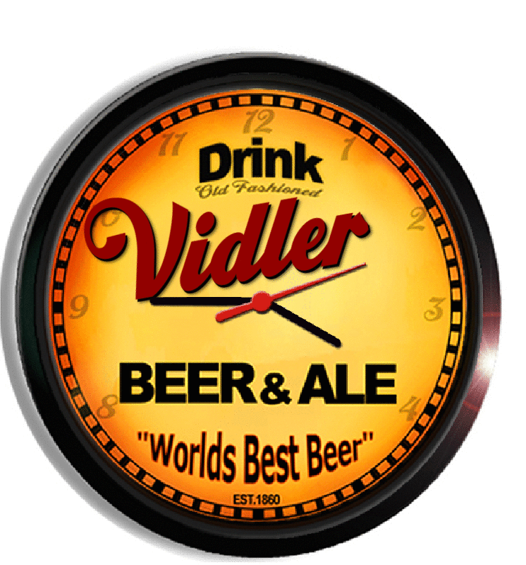 Personalized vidler beer clock
