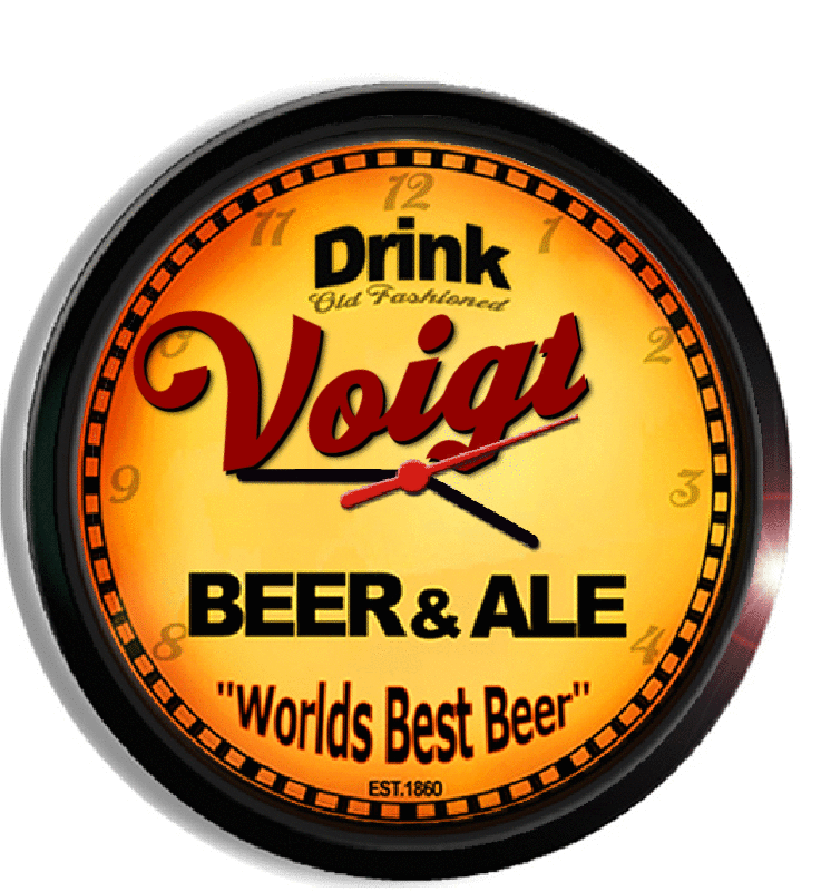Personalized voigt beer clock