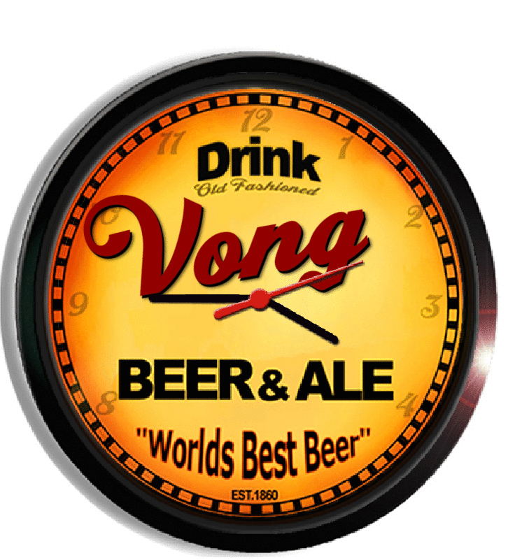Personalized vong beer clock