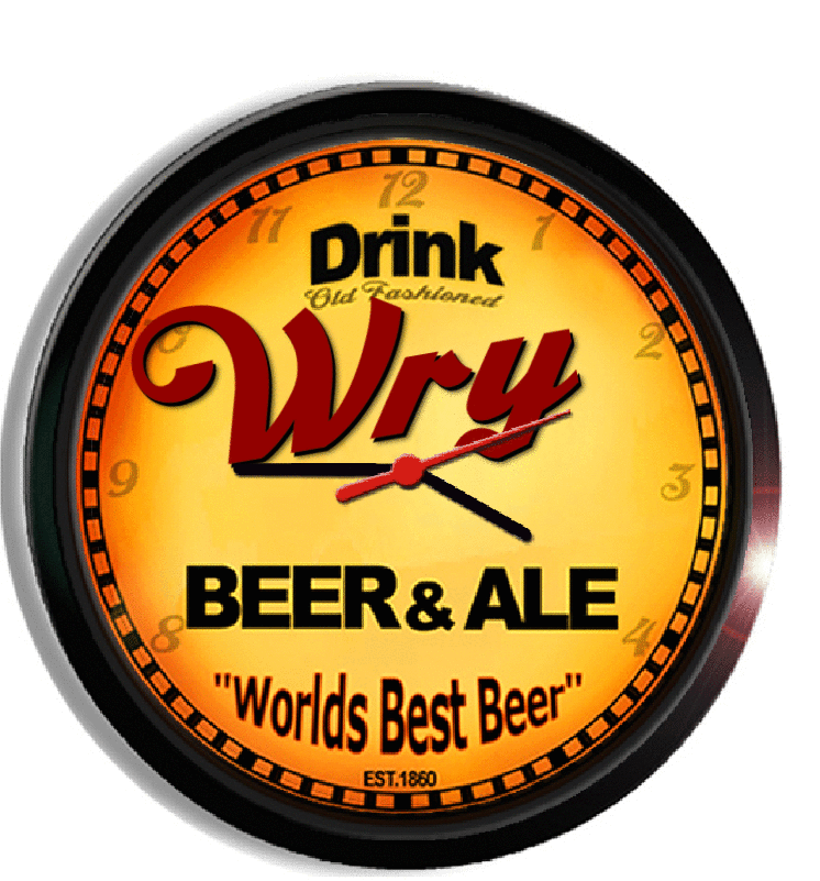 Personalized wry beer clock