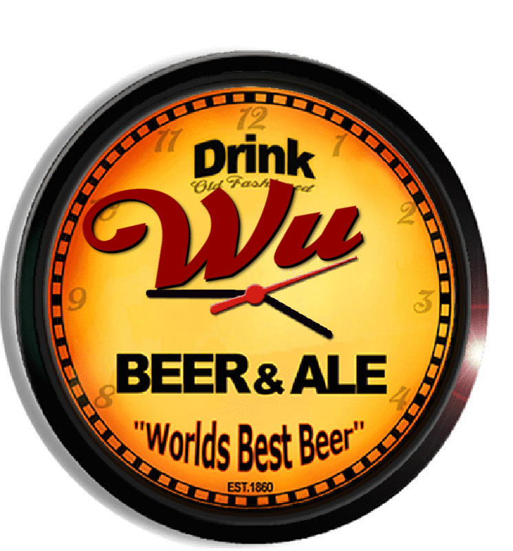 Personalized wu beer clock