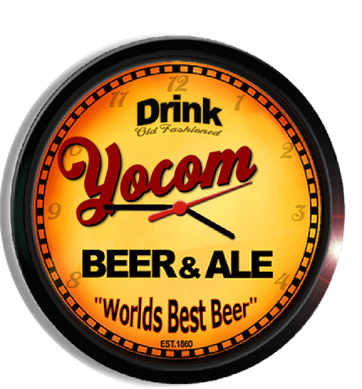 Personalized yocom beer clock
