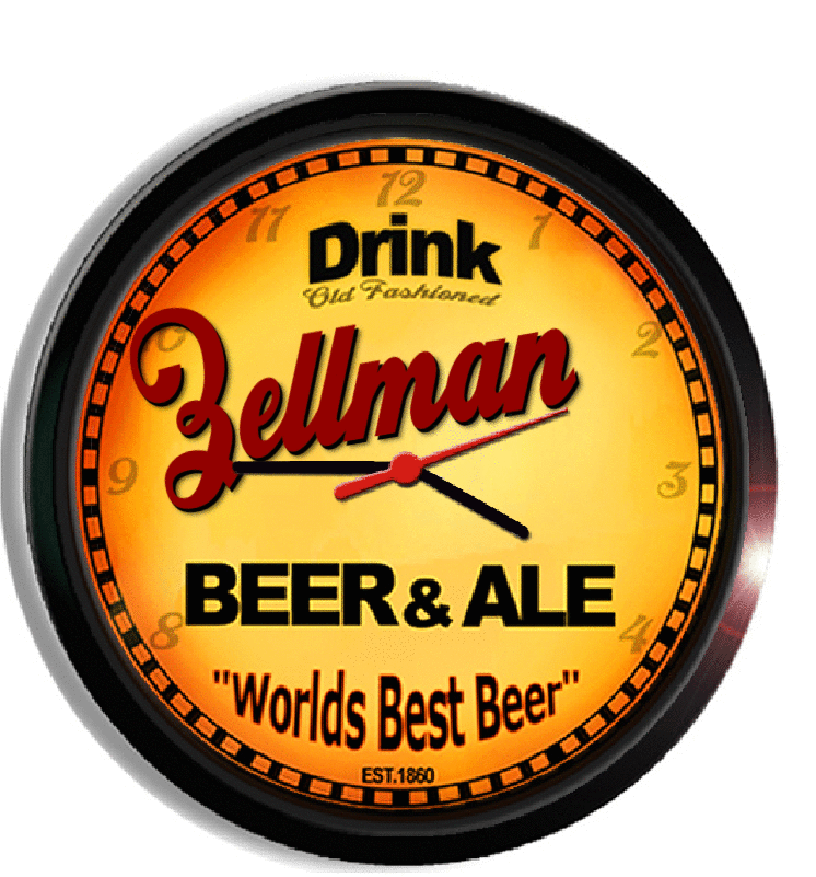 Personalized zellman beer clock