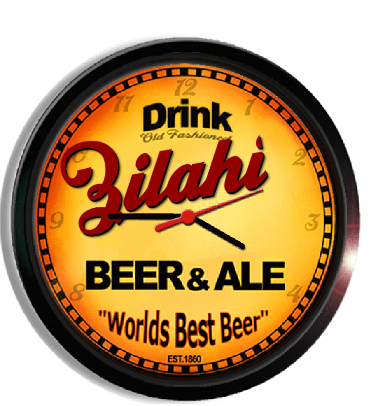 Personalized zilahi beer clock