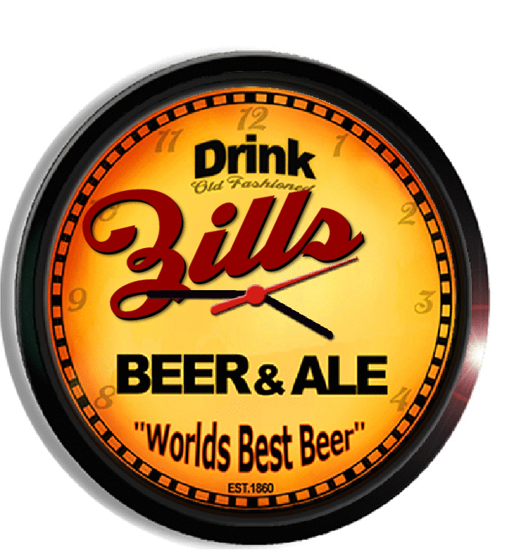 Personalized zills beer clock
